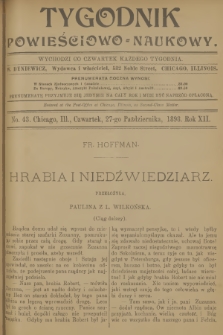 Tygodnik Powieściowo-Naukowy. R.12, 1898, No. 43