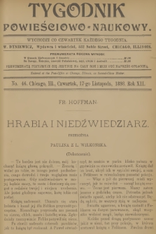 Tygodnik Powieściowo-Naukowy. R.12, 1898, No. 46