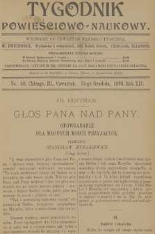Tygodnik Powieściowo-Naukowy. R.12, 1898, No. 50