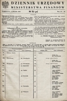 Dziennik Urzędowy Ministerstwa Finansów. 1953, nr 9