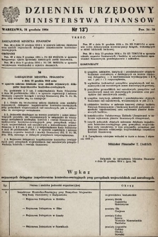Dziennik Urzędowy Ministerstwa Finansów. 1954, nr 13