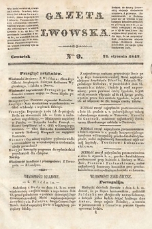Gazeta Lwowska. 1847, nr 9