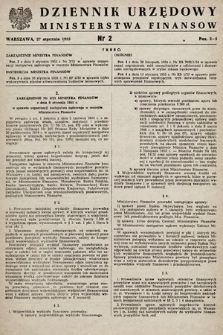 Dziennik Urzędowy Ministerstwa Finansów. 1955, nr 2