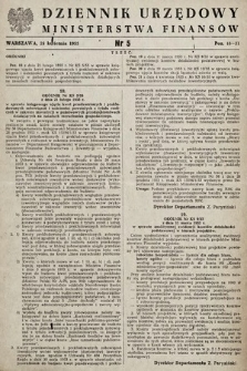 Dziennik Urzędowy Ministerstwa Finansów. 1955, nr 5