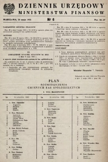Dziennik Urzędowy Ministerstwa Finansów. 1955, nr 6