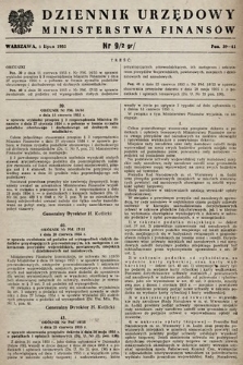 Dziennik Urzędowy Ministerstwa Finansów. 1955, nr 9