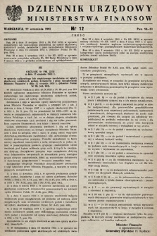 Dziennik Urzędowy Ministerstwa Finansów. 1955, nr 12