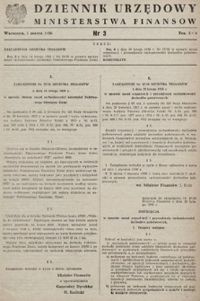 Dziennik Urzędowy Ministerstwa Finansów. 1956, nr 3