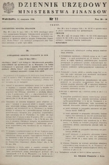 Dziennik Urzędowy Ministerstwa Finansów. 1956, nr 11