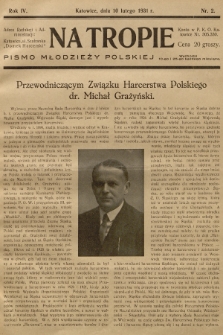 Na Tropie : pismo młodzieży polskiej. R.4, 1931, nr 2