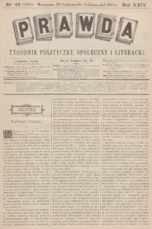 Prawda : tygodnik polityczny, społeczny i literacki. R.24, 1904, nr 45