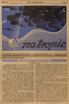 Na Tropie : pismo młodzieży harcerskiej. R.9, 1936, nr 5