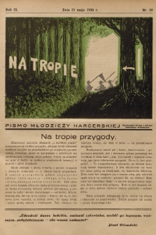 Na Tropie : pismo młodzieży harcerskiej. R.9, 1936, nr 10