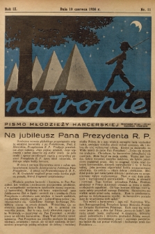 Na Tropie : pismo młodzieży harcerskiej. R.9, 1936, nr 11