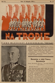 Na Tropie : pismo młodzieży harcerskiej. R.9, 1936, nr 17