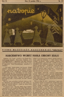 Na Tropie : pismo młodzieży harcerskiej. R.9, 1936, nr 19