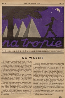 Na Tropie : pismo młodzieży harcerskiej. R.10, 1937, nr 12