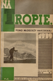 Na Tropie : pismo młodzieży harcerskiej. R.12, 1939, nr 2