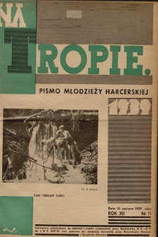 Na Tropie : pismo młodzieży harcerskiej. R.12, 1939, nr 11
