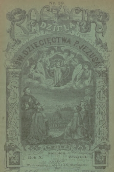 Roczniki Dzieła Św. Dziecięctwa Pana Jezusa. R.10, nr 3 (1893)