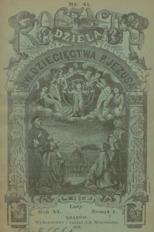 Roczniki Dzieła Św. Dziecięctwa P. Jezusa. R.11, nr 1 (1894)