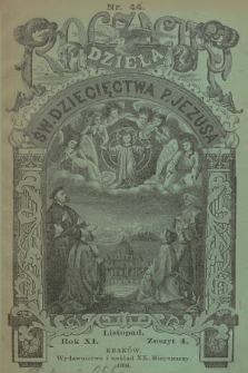 Roczniki Dzieła Św. Dziecięctwa P. Jezusa. R.11, nr 4 (1894)