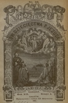 Roczniki Dzieła Św. Dziecięctwa P. Jezusa. R.12, nr 4 (1895)