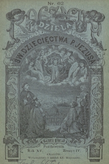 Roczniki Dzieła Św. Dziecięctwa P. Jezusa. R.15, nr 4 (1898)