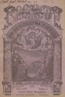 Roczniki Dzieła Św. Dziecięctwa P. Jezusa. R.17, nr 0 (1900)