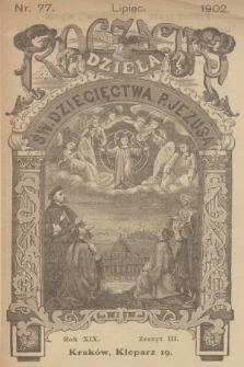 Roczniki Dzieła Św. Dziecięctwa P. Jezusa. R.19, nr 3 (1902)