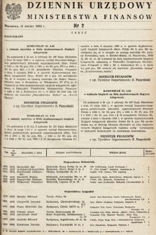 Dziennik Urzędowy Ministerstwa Finansów. 1963, nr 2