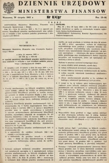 Dziennik Urzędowy Ministerstwa Finansów. 1963, nr 8