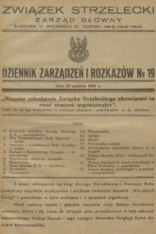 Dziennik Zarządzeń i Rozkazów. 1936, № 19