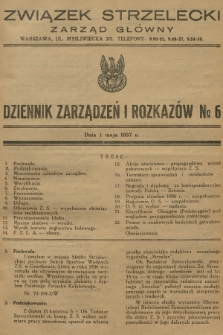 Dziennik Zarządzeń i Rozkazów. 1937, № 6