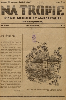 Na Tropie : pismo młodzieży harcerskiej. R.2 (14), 1946, nr 1-2