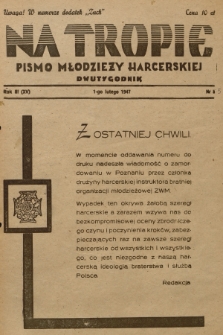 Na Tropie : pismo młodzieży harcerskiej. R.3 (15), 1947, nr 5