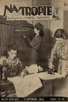Na Tropie : dwutygodnik młodzieży harcerskiej. R.16, 1948, nr 17