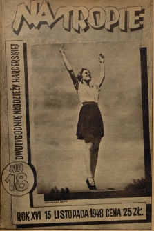 Na Tropie : dwutygodnik młodzieży harcerskiej. R.16, 1948, nr 18