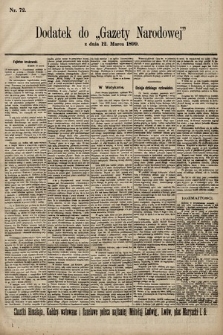 Gazeta Narodowa. 1899, nr 72