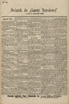 Gazeta Narodowa. 1899, nr 93
