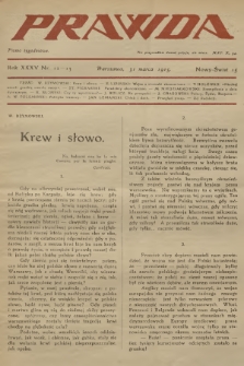 Prawda : pismo tygodniowe. R.35, 1915, nr 12-13