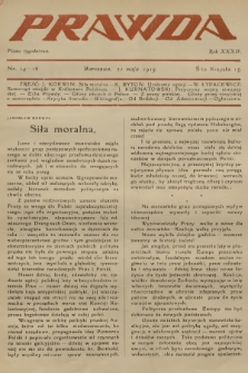 Prawda : pismo tygodniowe. R.35, 1915, nr 14-16
