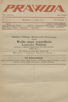 Prawda : pismo tygodniowe. R.35, 1915, nr 20-21