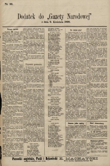 Gazeta Narodowa. 1899, nr 99