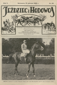 Jeździec i Hodowca. R.5, 1926, nr 23