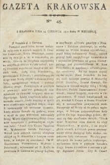 Gazeta Krakowska. 1812, nr 48