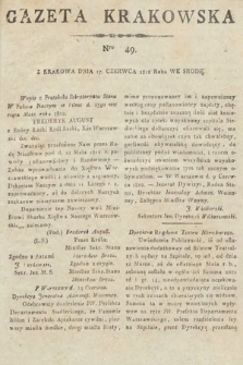 Gazeta Krakowska. 1812, nr 49