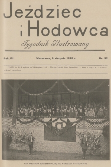 Jeździec i Hodowca : tygodnik ilustrowany. R.7, 1928, nr 32