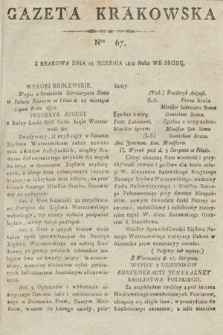 Gazeta Krakowska. 1812, nr 67
