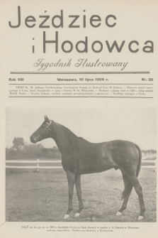 Jeździec i Hodowca : tygodnik ilustrowany. R.8, 1929, nr 28